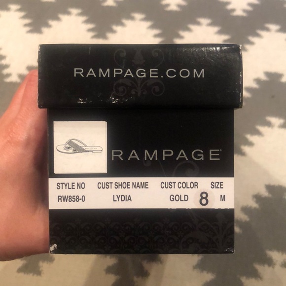 Rampage gold Lydia sandals, size 8M - Picture 6 of 8